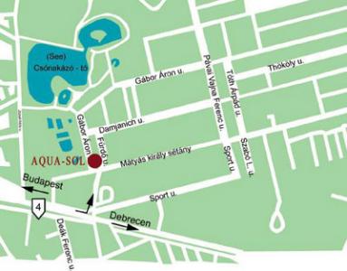 Hunguest Hotel Aqua-Sol Map  - Hotel AquaSol Hajdúszoboszló**** ✔️ spa hotel Hajdúszoboszló